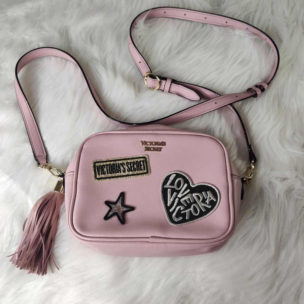 VICTORIA'S SECRET CROSSBODY SHOULDER BELT BAG PURSE CLUTCH GLITTER EUC
